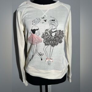 rue21 Beautiful Ballerinas Prints Long Sleeve Top Size Medium